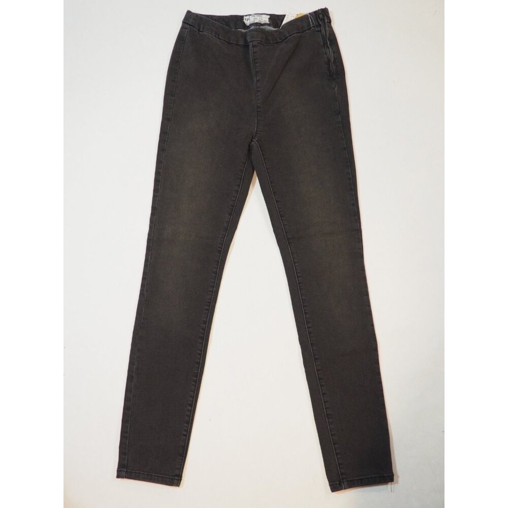 Free People Charcoal Black Skinny Straight Denim Jeans Side Zipper NWT!, Size 25